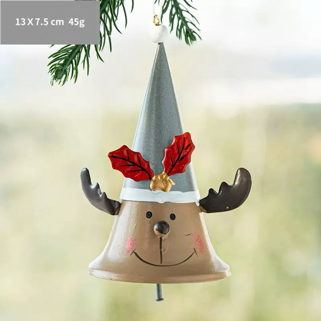 Iron Reindeer - Shaped Bell Christmas Ornament