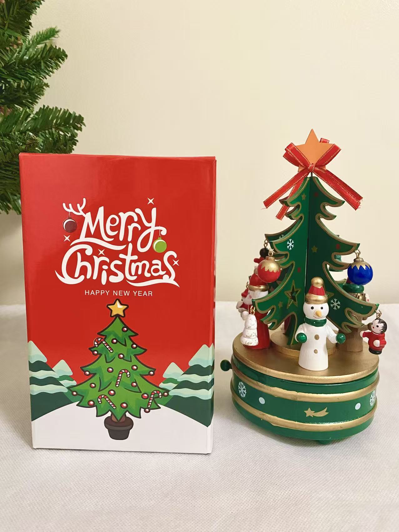 Christmas Tree Wind - Up Music Box