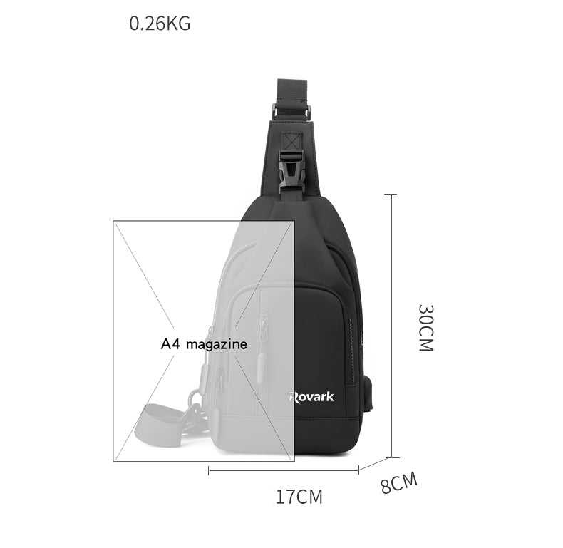Rovark Ultra-Light Sling Bag – USB Charging Port