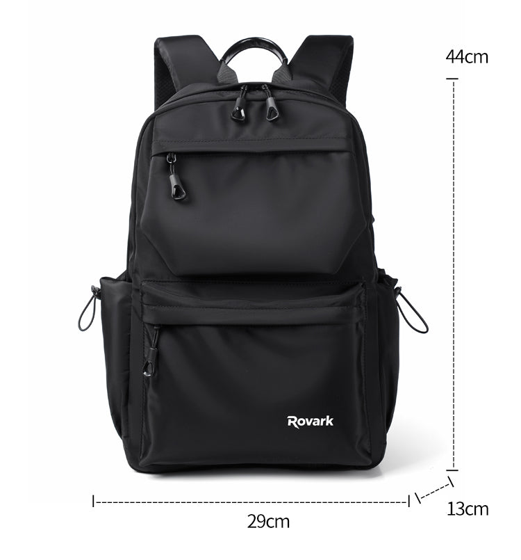 Rovark Slim Casual Backpack – USB Charging Port Black