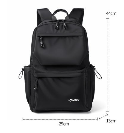 Rovark Slim Casual Backpack – USB Charging Port Black