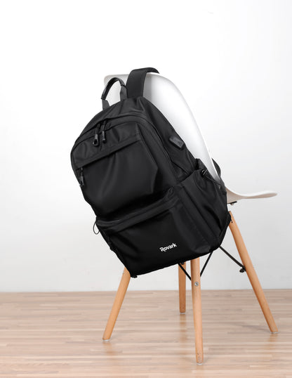 Rovark Slim Casual Backpack – USB Charging Port Black