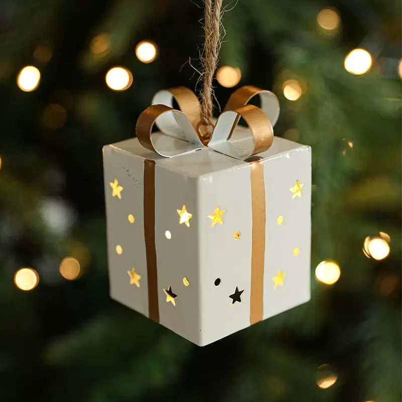 Iron Light - Up Star - Cutout Gift Box Christmas Ornament