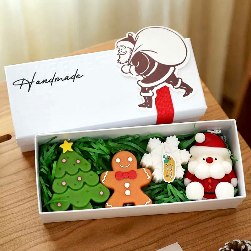 Handmade Christmas Scented Candle set (Gift, 4pcs)