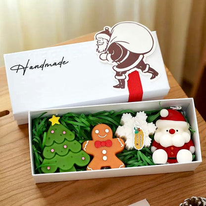 Handmade Christmas Scented Candle set (Gift, 4pcs)