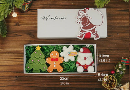 Handmade Christmas Scented Candle set (Gift, 4pcs)