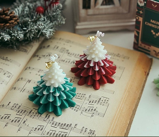 Handmade Soy Blend Scented Candle（Christmas Tree-Green）