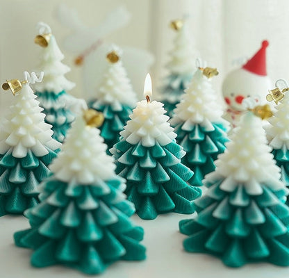 Handmade Soy Blend Scented Candle（Christmas Tree-Green）