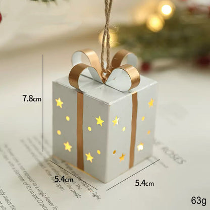 Iron Light - Up Star - Cutout Gift Box Christmas Ornament