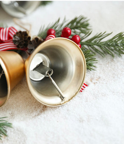 Golden Double - Bell Christmas Ornament