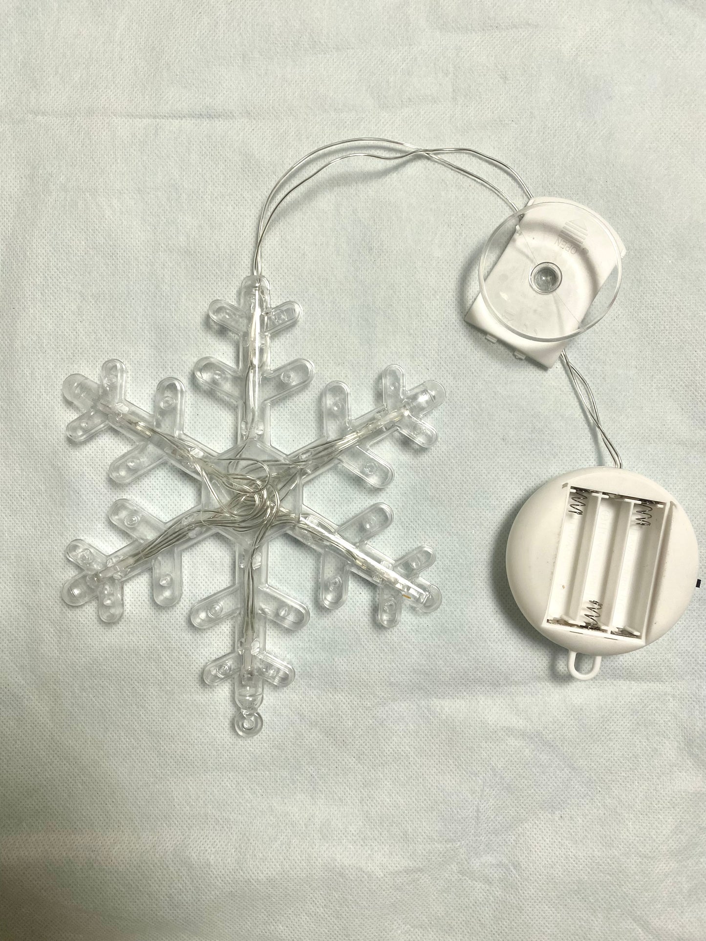 Transparent Snowflake Window Hanging Light Decor