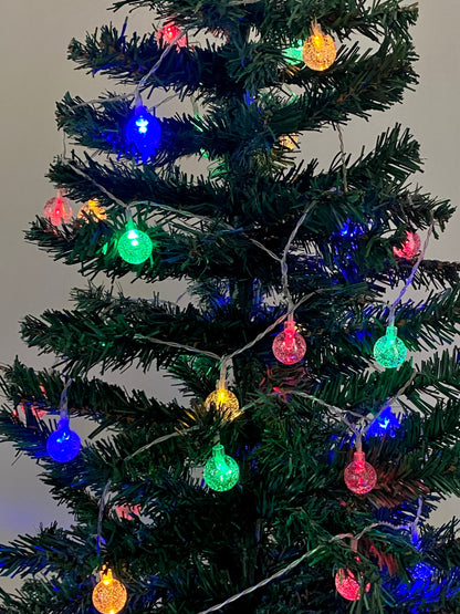 Colorful Bubble Ball String Lights - 6M Length with 40 Lights
