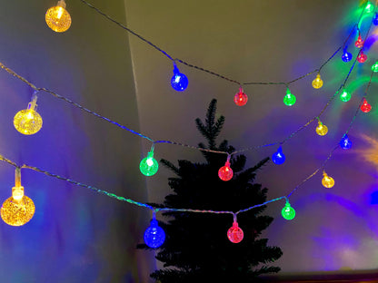 Colorful Bubble Ball String Lights - 6M Length with 40 Lights
