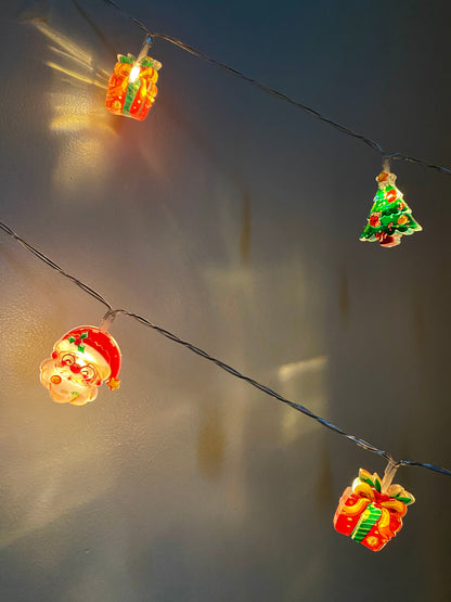 Christmas Character String Lights - 6M Length with 40 Lights