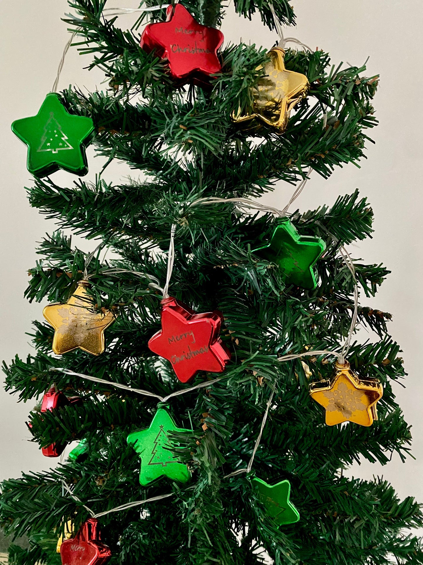 Christmas Star String Lights - 3M Length with 20 Stars - USB