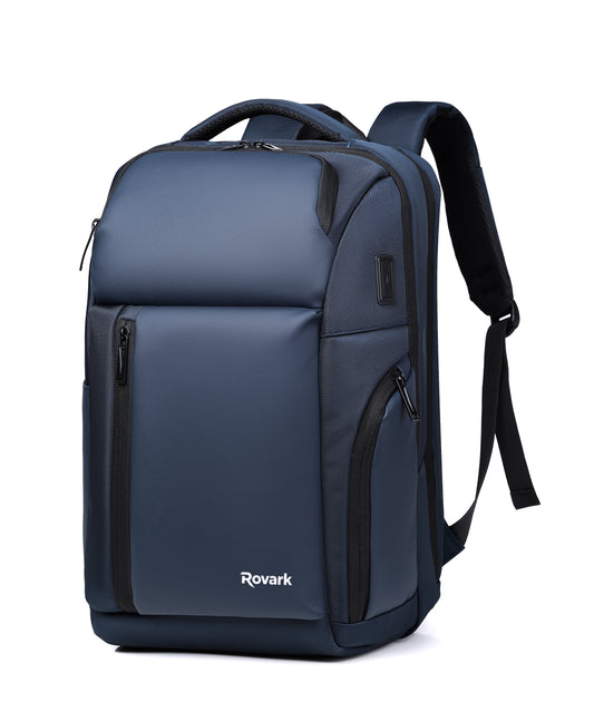 Rovark ProTech Business Travel Backpack – USB Charging Port Blue