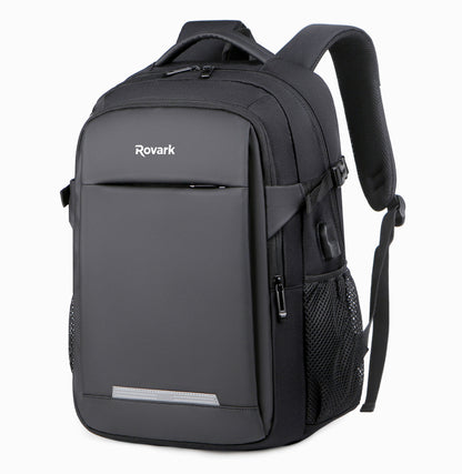Rovark ProTech Business Laptop Backpack – USB Charging Port, Headphone Cable Port