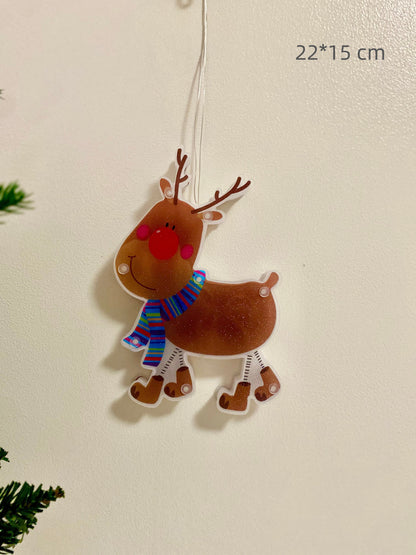 Reindeer Window Hanging Light Decor