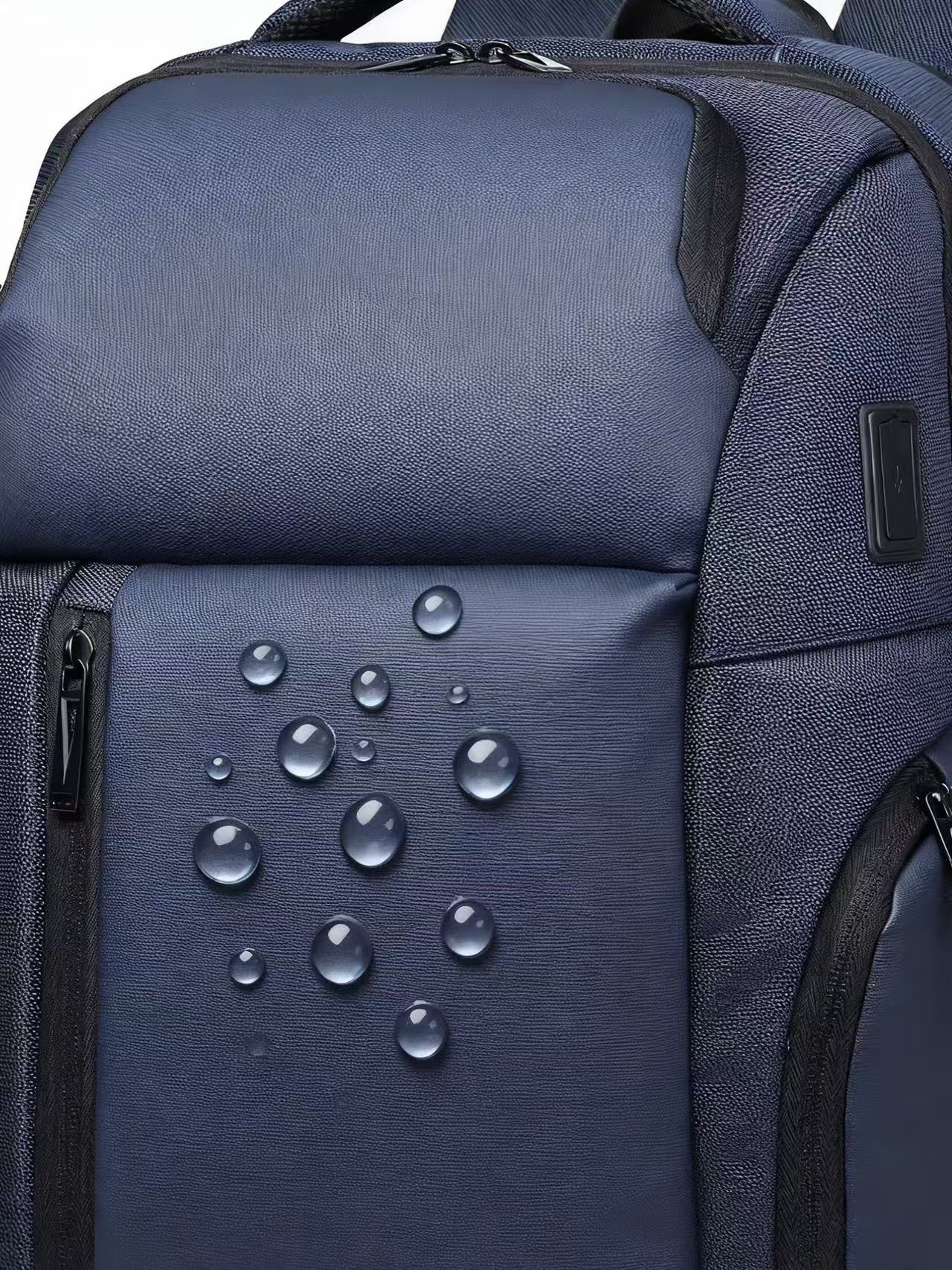 Rovark ProTech Business Travel Backpack – USB Charging Port Blue