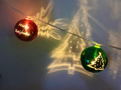 Christmas Ball String Lights - 3M Length with 20 Lights-USB