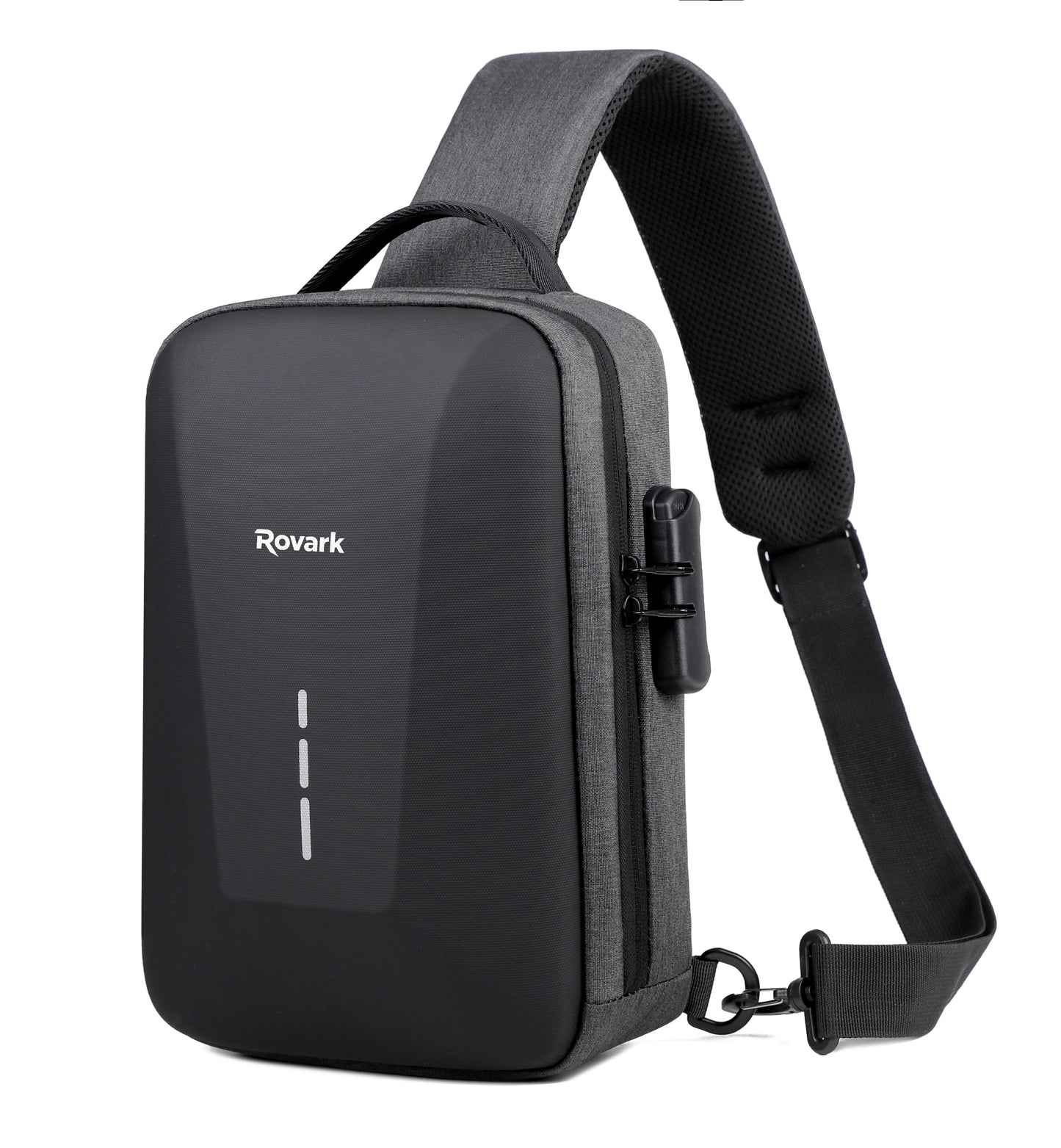 Rovark UrbanSling Bag with Combination lock, USB Charging Port