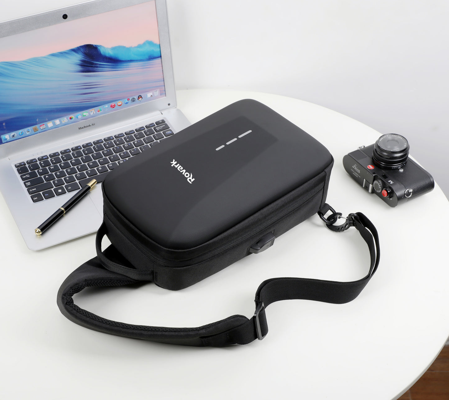 Rovark UrbanSling Bag with Combination lock, USB Charging Port