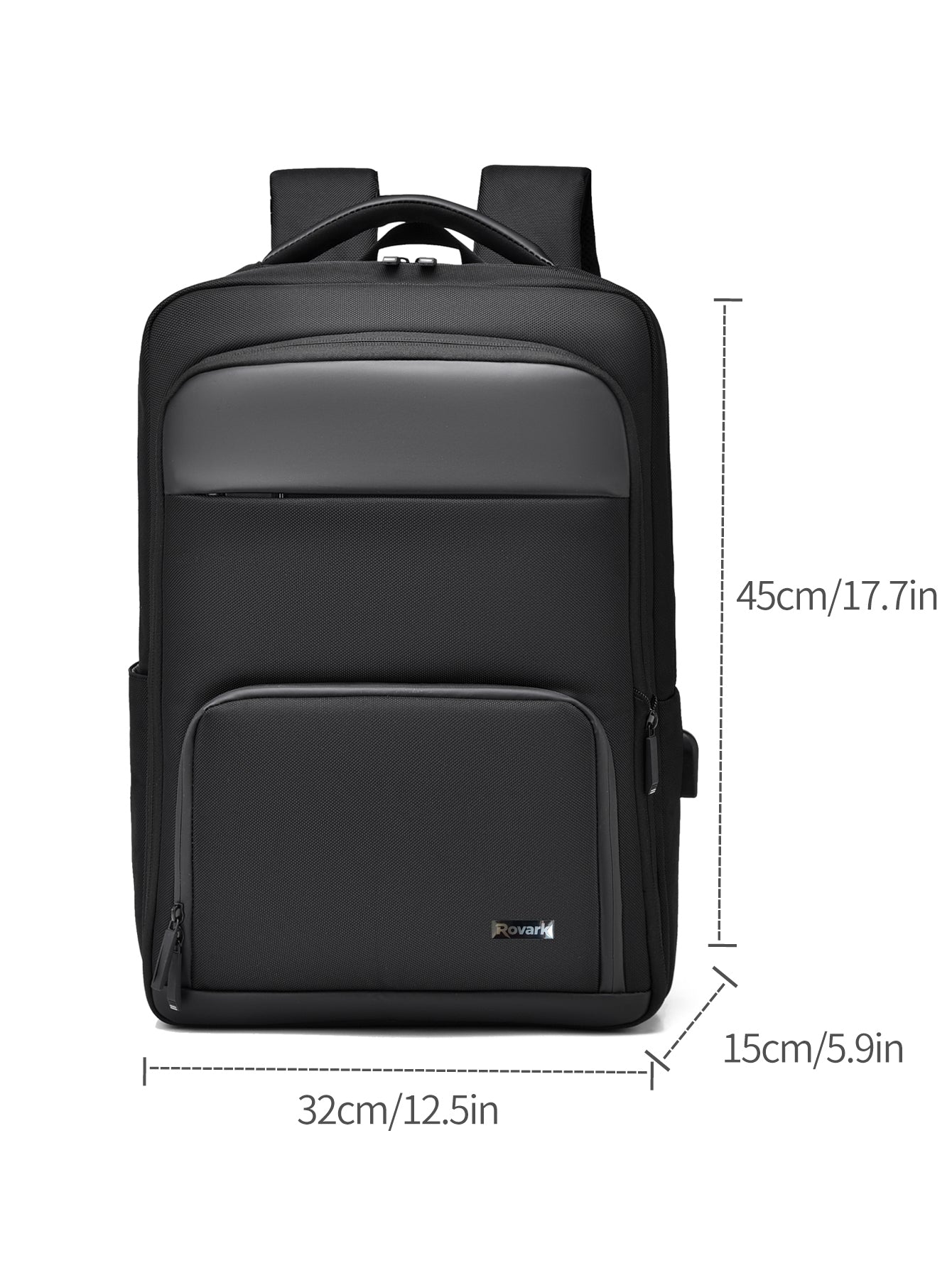 Rovark ProTech Travel Backpack with Shoe Compartment – USB Charging Port