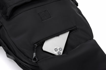 Rovark Slim Casual Backpack – USB Charging Port Black
