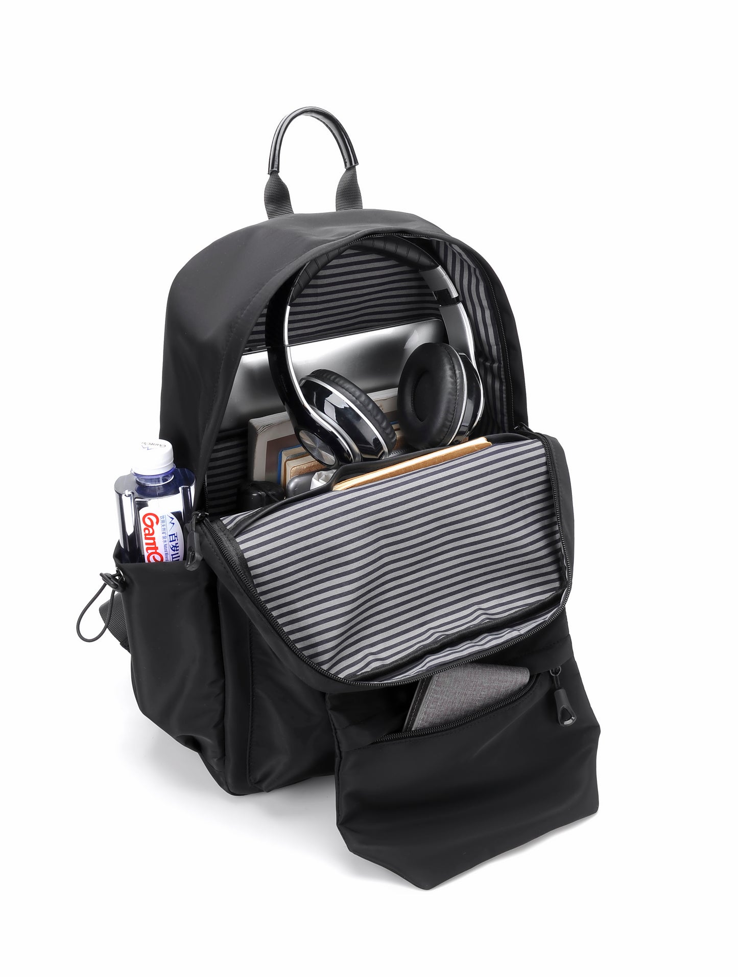 Rovark Slim Casual Backpack – USB Charging Port Black