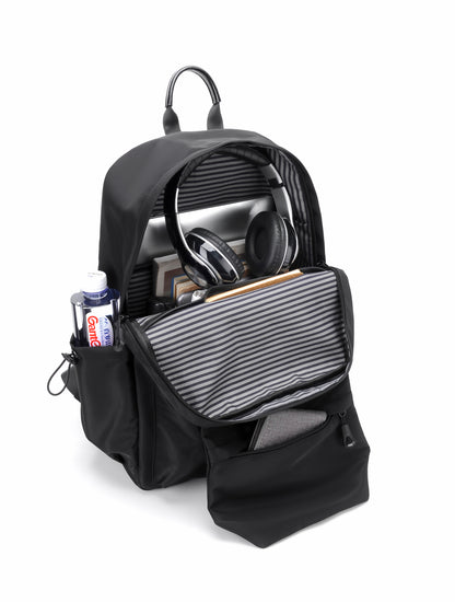 Rovark Slim Casual Backpack – USB Charging Port Black