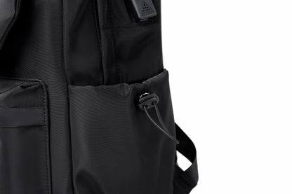 Rovark Slim Casual Backpack – USB Charging Port Black