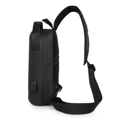 Rovark UrbanSling Bag with Combination Lock, USB Charging Port