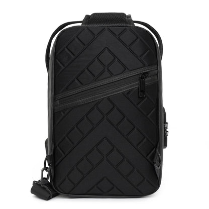 Rovark UrbanSling Bag with Combination Lock, USB Charging Port