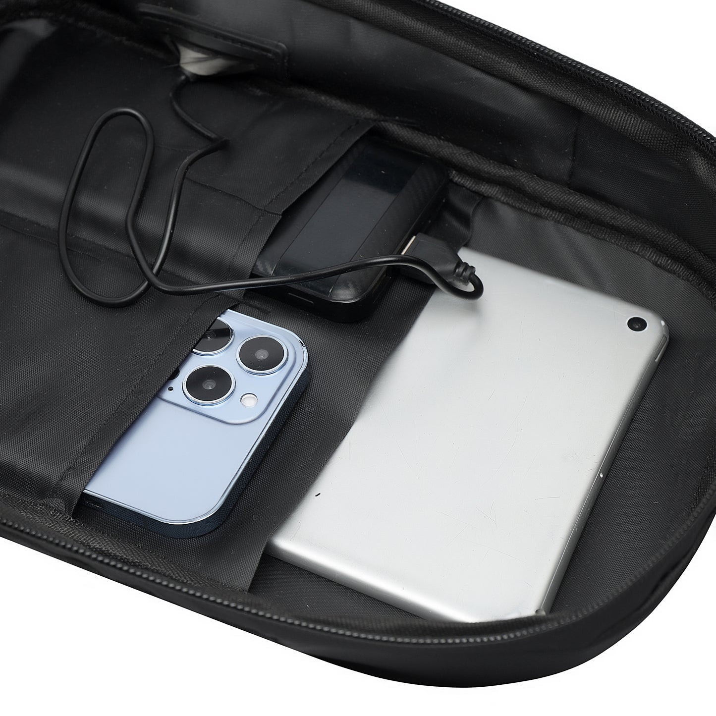 Rovark UrbanSling Bag with Combination Lock, USB Charging Port