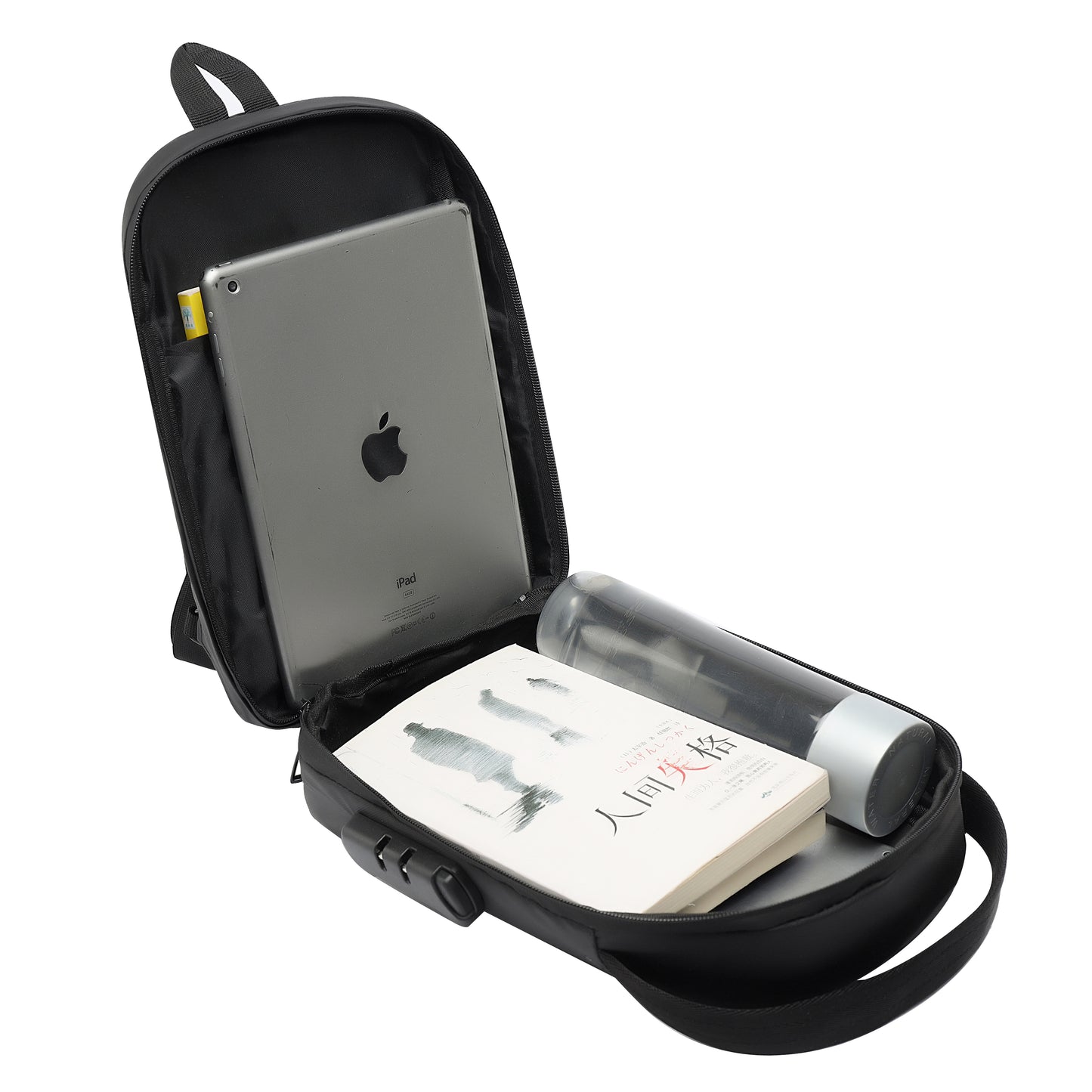 Rovark UrbanSling Bag with Combination Lock, USB Charging Port