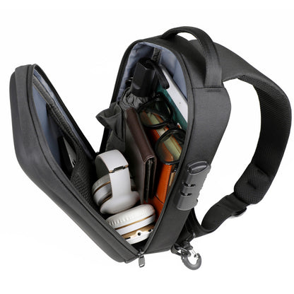 Rovark UrbanSling Bag with Combination lock, USB Charging Port