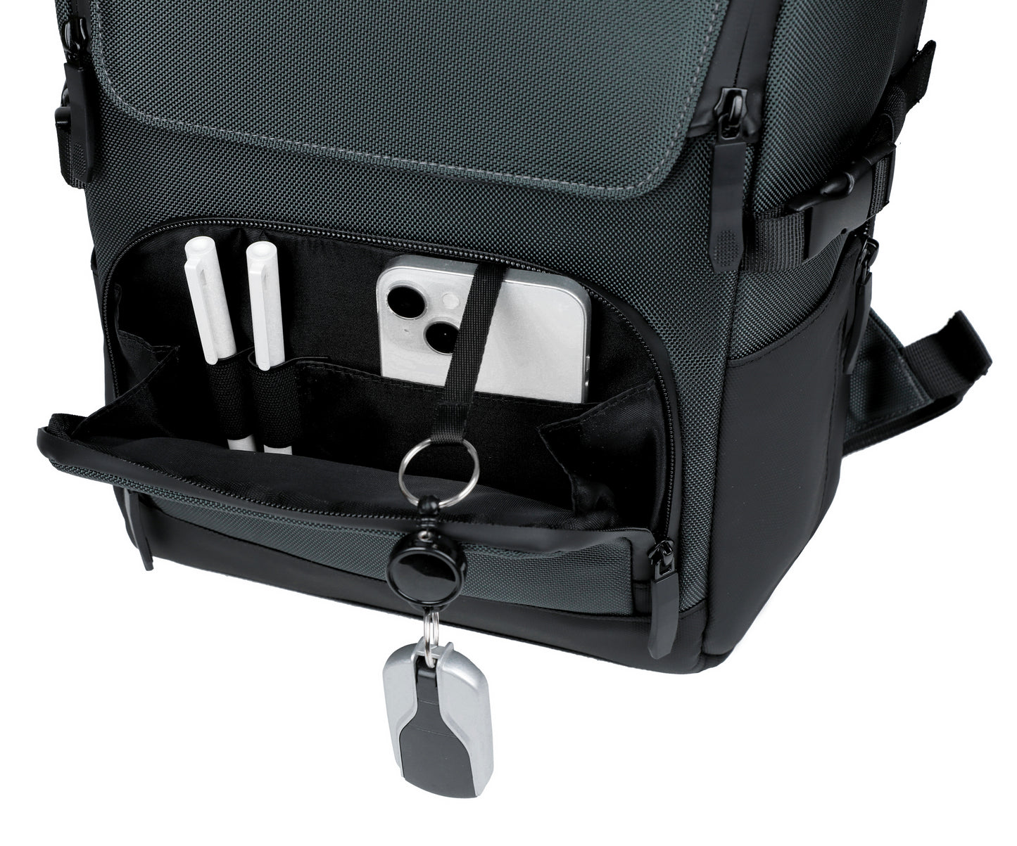 Rovark LuxBiz Multi-Pocket Laptop Backpack Dark Green