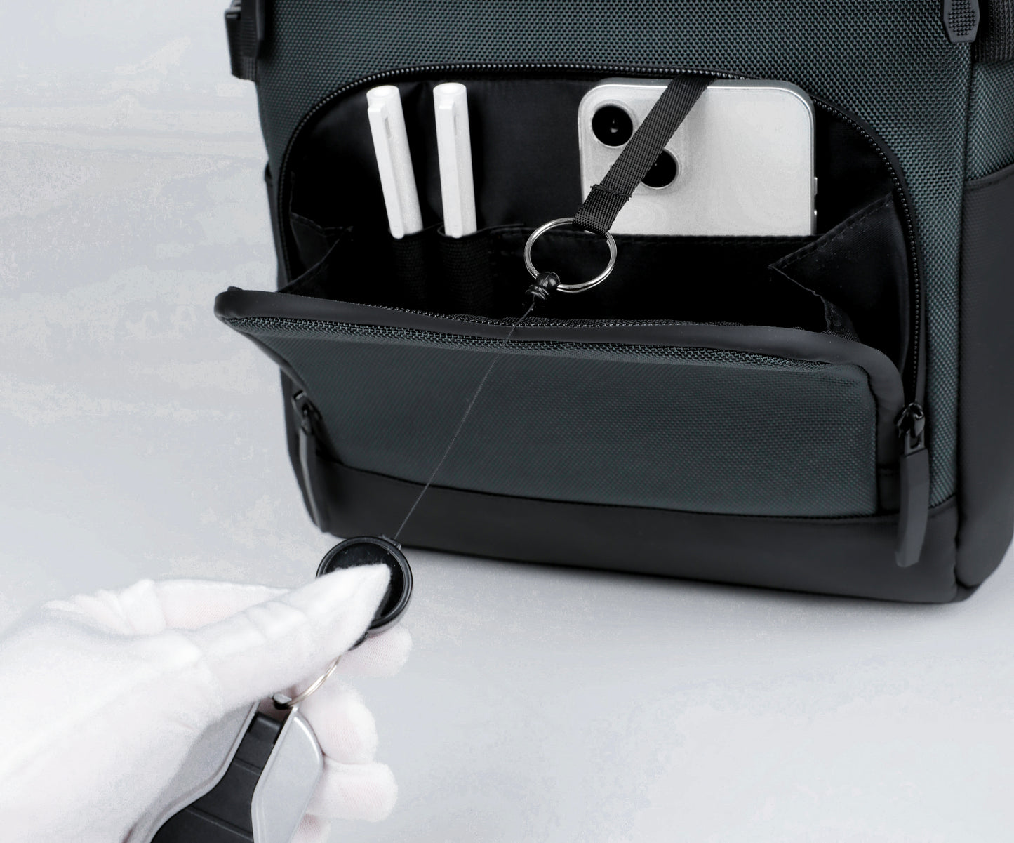 Rovark LuxBiz Multi-Pocket Laptop Backpack Dark Green