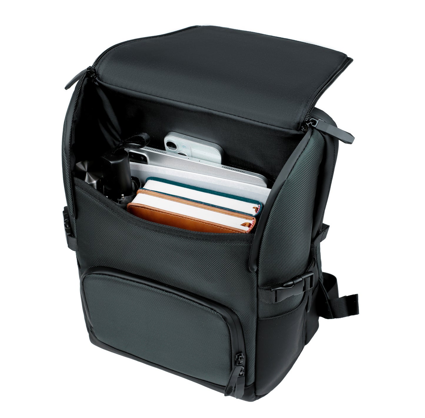 Rovark LuxBiz Multi-Pocket Laptop Backpack black