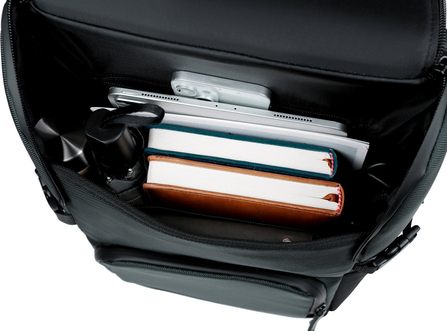 Rovark LuxBiz Multi-Pocket Laptop Backpack Dark Green