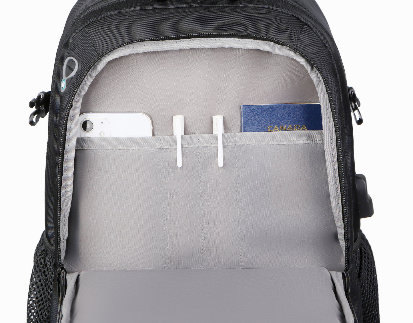 Rovark ProTech Business Laptop Backpack – USB Charging Port, Headphone Cable Port
