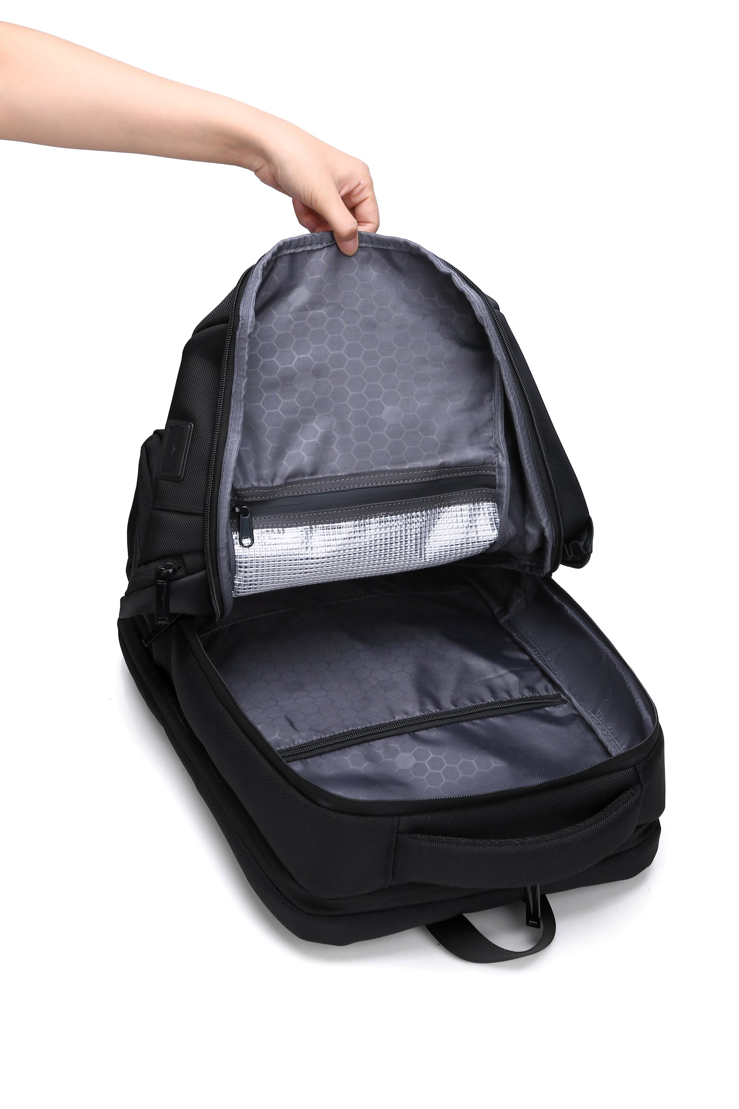 Rovark ProTech Business Travel Backpack – USB Charging Port Blue