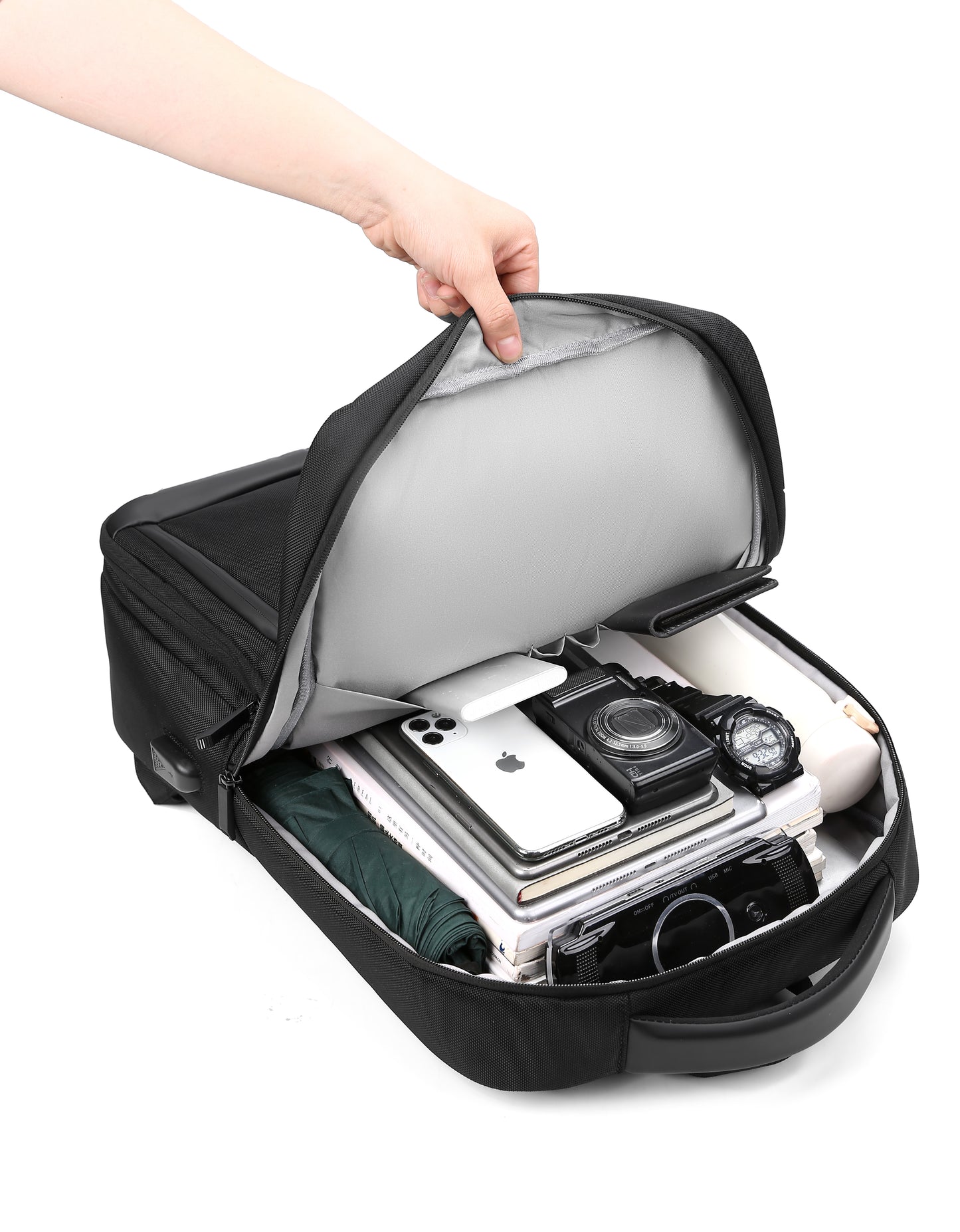 Rovark ProTech Travel Backpack with Shoe Compartment – USB Charging Port